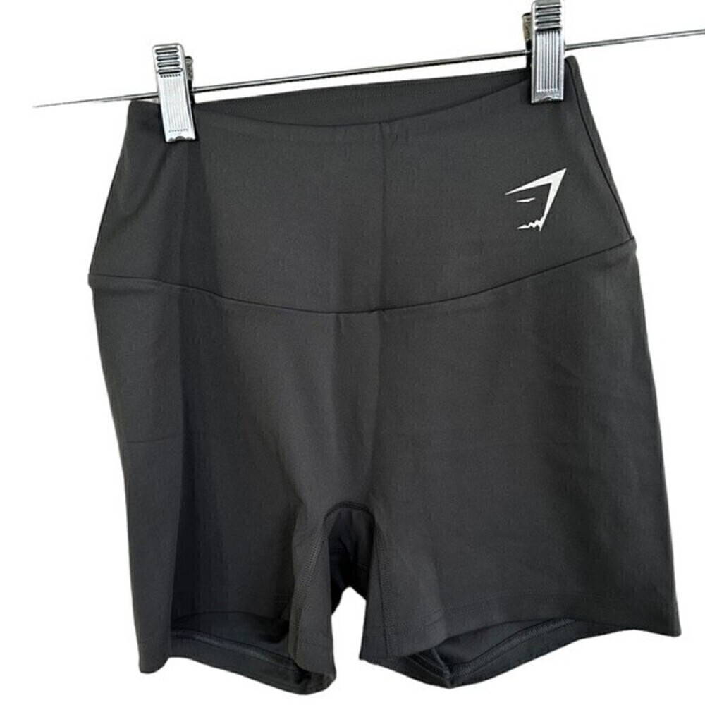 Gymshark Women's High Rise Fit Training Cycling Shorts charcoal gray SMALL